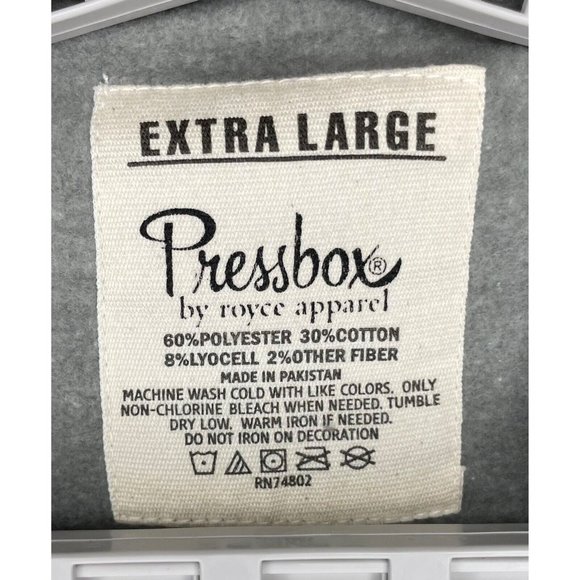 Clemson Tigers CU Sweatshirt Women’s XL Crop Gray Sweatshirt Fleece Lined - Picture 4 of 4